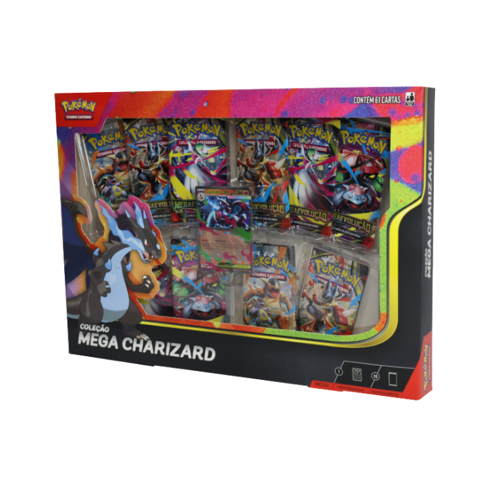 PTBR | Pokémon | Box Coleção Mega Charizard X