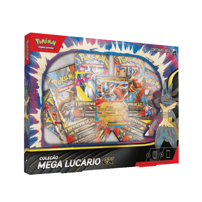 PTBR | Pokémon | Box Coleção Mega Lucario EX