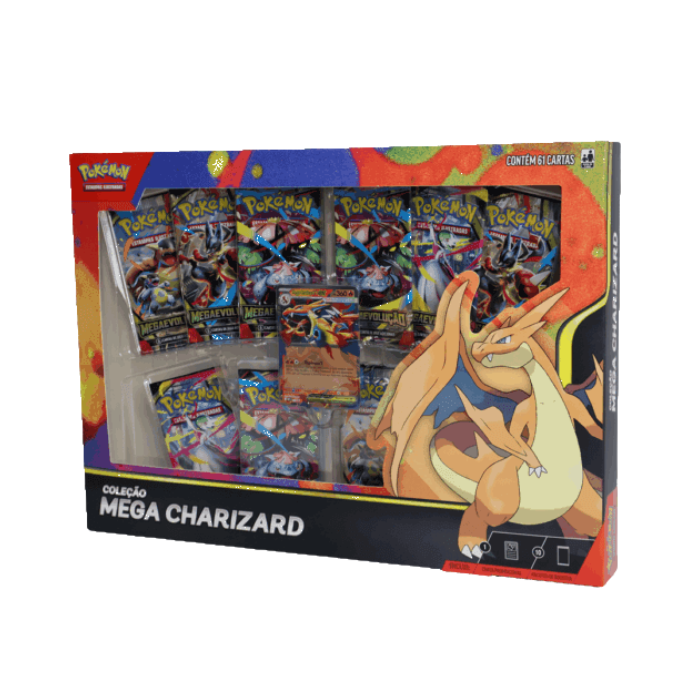 PTBR | Pokémon | Box Coleção Mega Charizard Y