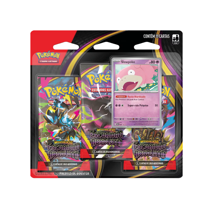 PTBR | Pokémon | Blister Triplo Escuridão Absoluta - Slowpoke