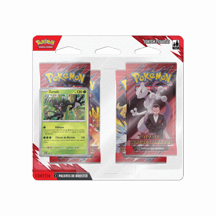 PTBR | Pokémon | Blister Quádruplo Rivais Predestinados – Zarude