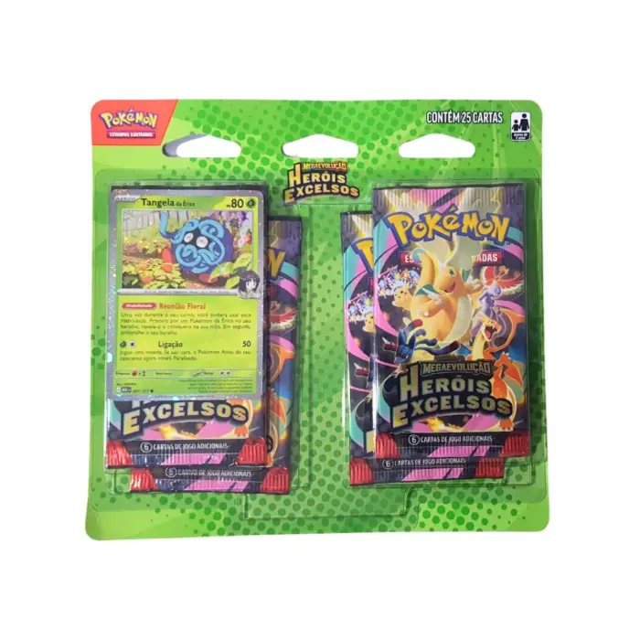 PTBR | Pokémon | Blister Quádruplo Heróis Excelsos - Tangela