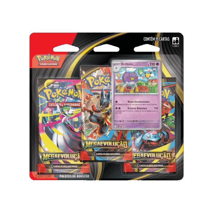 PTBR | Pokémon | Blister Triplo Mega Evolução – Drifblim