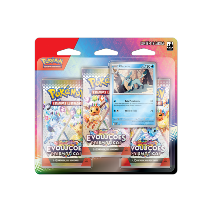 PTBR | Pokémon | Blister Triplo Evoluções Prismáticas – Glaceon