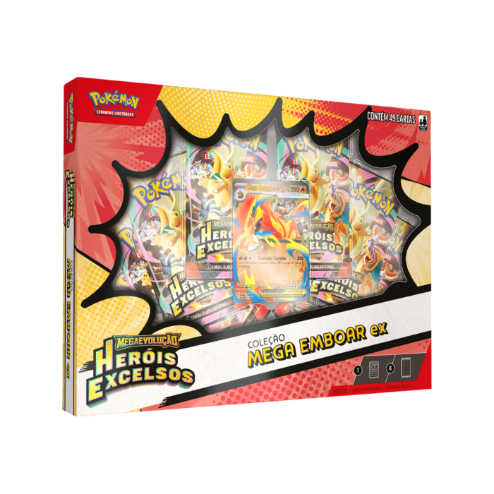 PTBR | Pokémon | Box Coleção Mega Emboar EX