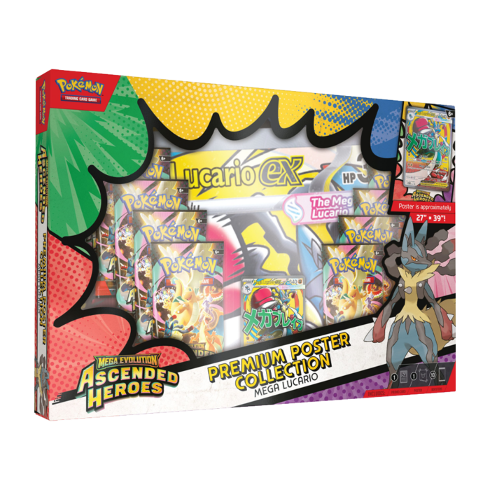 ING | Pokémon | Box Coleção Mega Lucário Heróis Excelsos
