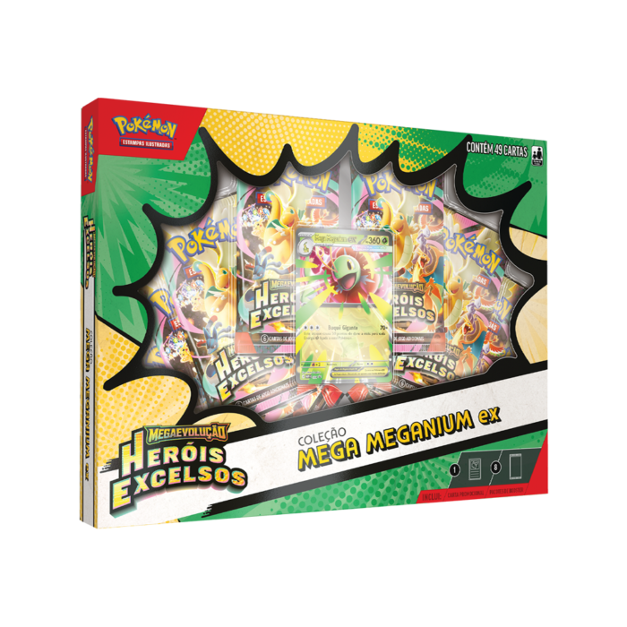 PTBR | Pokémon | Box Coleção Mega Meganium EX